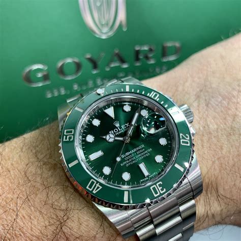 green Rolex Submariner bezel